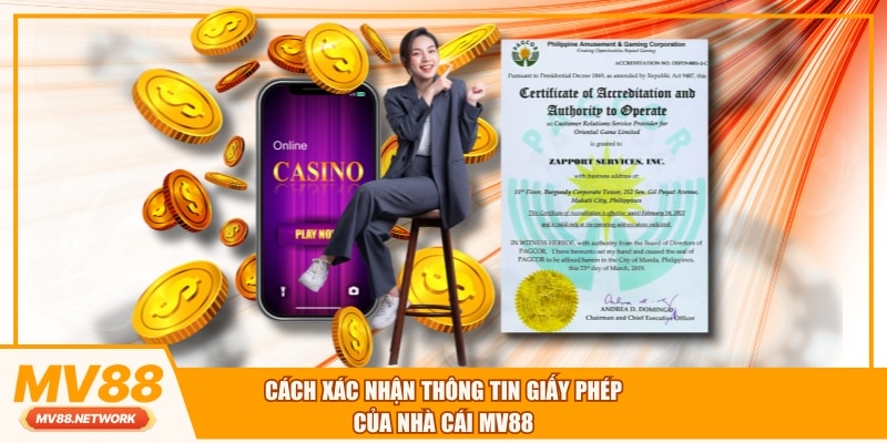 Cách xác nhận thông tin giấy phép của nhà cái MV88